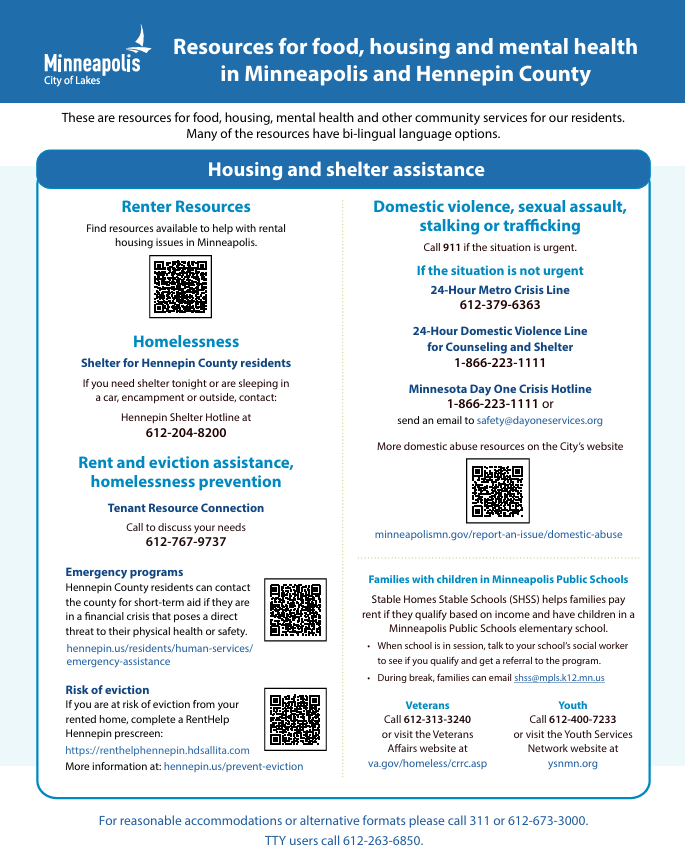 Rental Assistance flyer