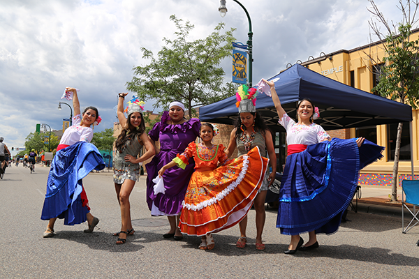 East Lake open streets folk dancers
