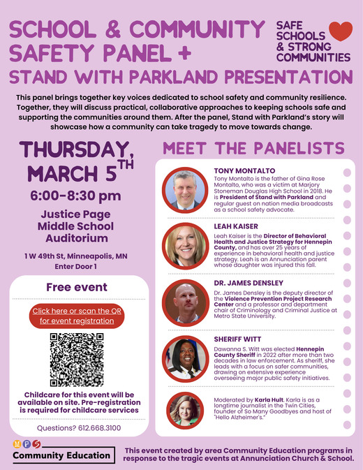 Stand for School Safety Promotional Poster