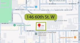 Map of the location for the proposed public safety training center.