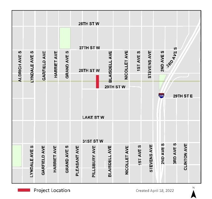 Pillsbury Bridge map