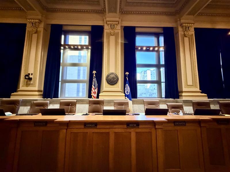 Photo of council dais