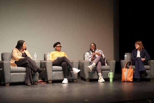 Council Member Wonsley at the Women in Politics Panel. 