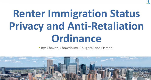 Renter immigration status privacy and anti-retaliation ordinance