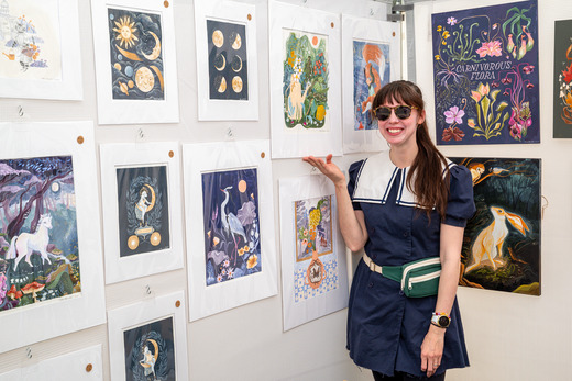 Uptown artist and stall