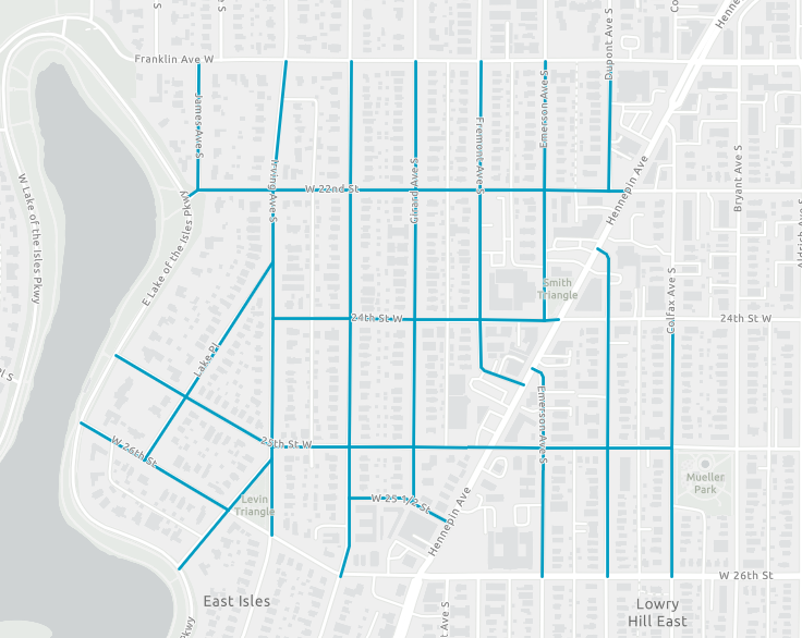 East Isles Resurfacing Map