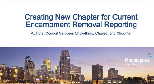 Encampment reporting ordinance