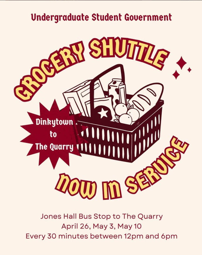 Flyer for grocery shuttle