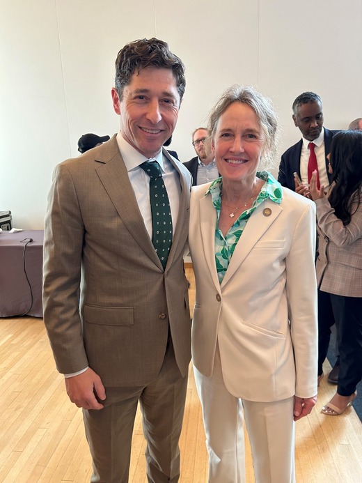 Mayor Frey and Councilmember Shaffer after State of the City Address