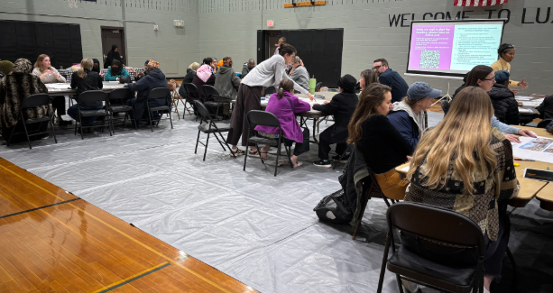 At the Glendale Resident Meeting. 