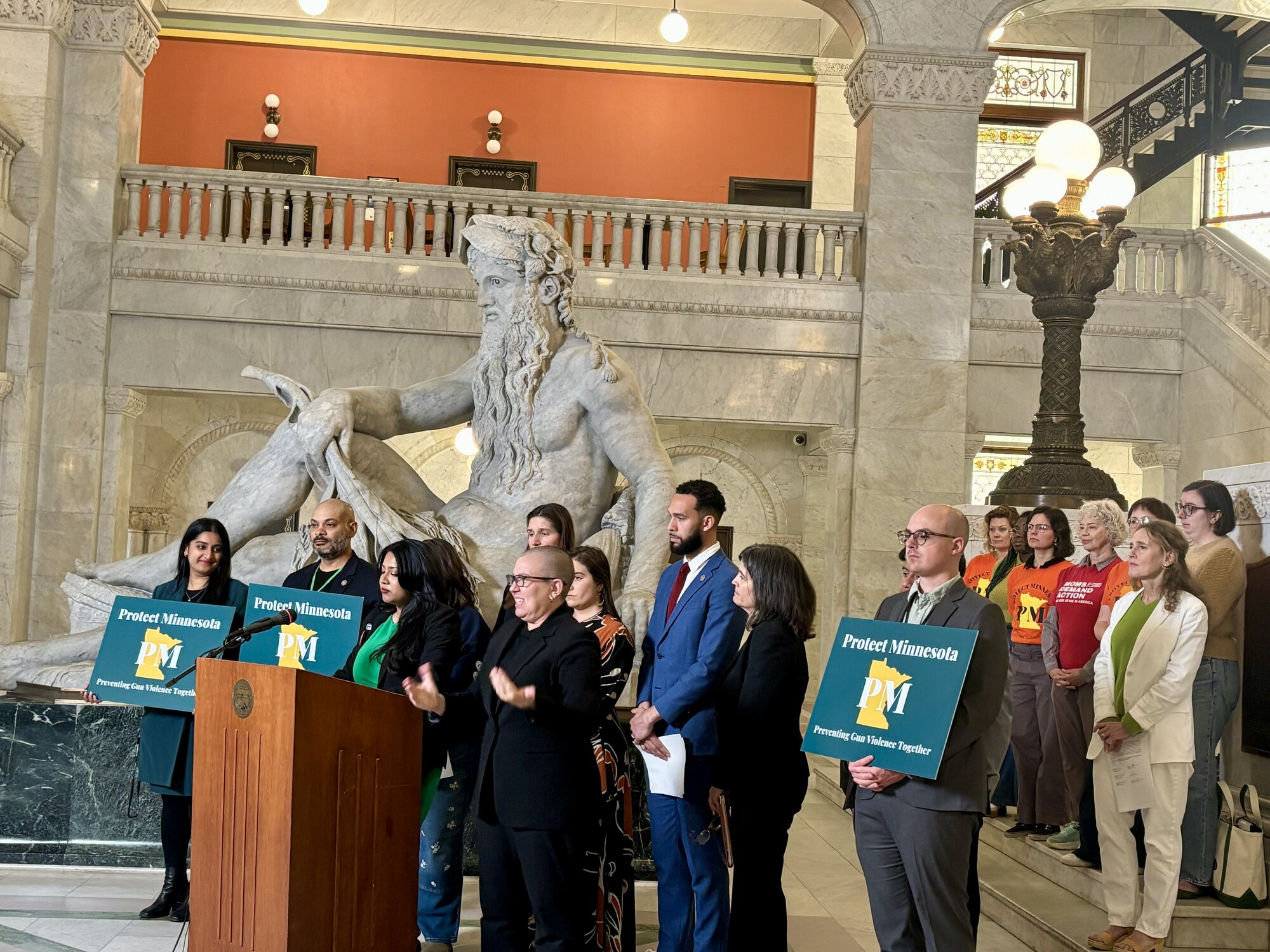 Photo from press conference on SAFE Ordinance with Council Members and Community Leaders and Advocates