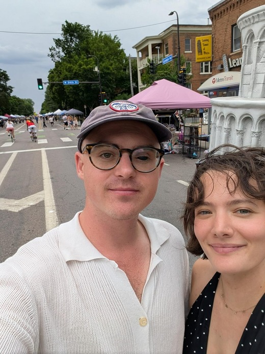 Photo of CM Stevenson and his partner at Open Streets Lyndale