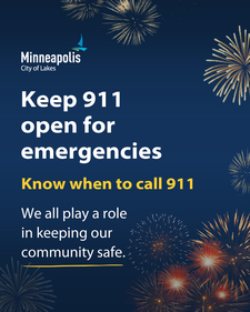 Keep 911 open for emergencies