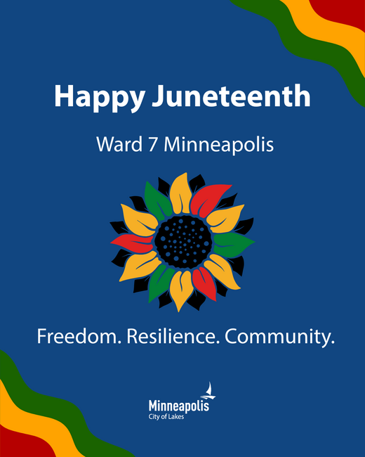 City of Minneapolis Juneteenth Banner