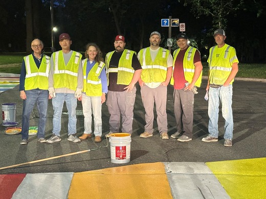 Councilmember Shaffer and Loring Park painting crew