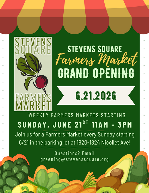Stevens Square Farmers Market Poster