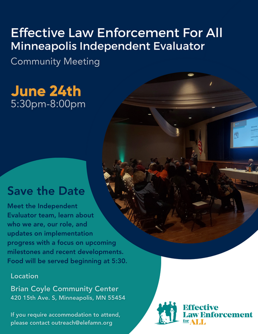 Flyer for ELEFA Community Meeting