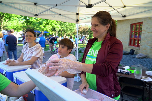CM Palmisano scoops ice cream