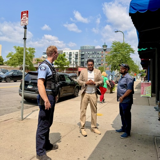 CVP Osman with MPD on Nicollet Avenue