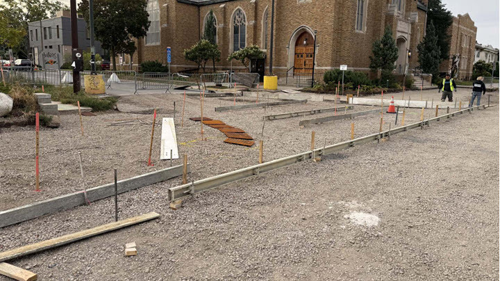 Road construction at George Floyd Square