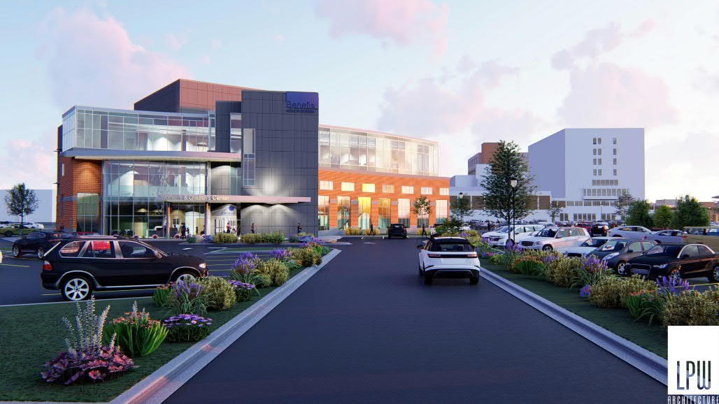 Exterior Views showing art visibility from 10th