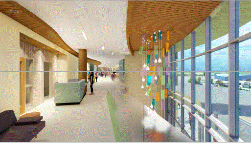 Large Installation in 2-story Atrium Area