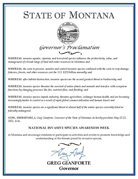 NISAW 2021 Governor's Proclamation