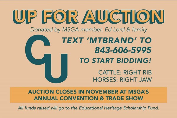 Brand Auction to benefit MSF Scholarship Fund