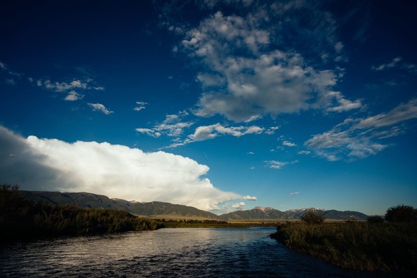 Scenic Mountain and Stream