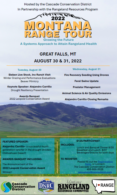 2022 Montana Range Tour Poster