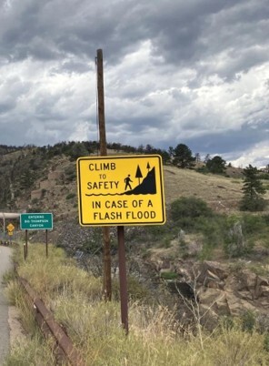 Colorado Climb to Safety Sign
