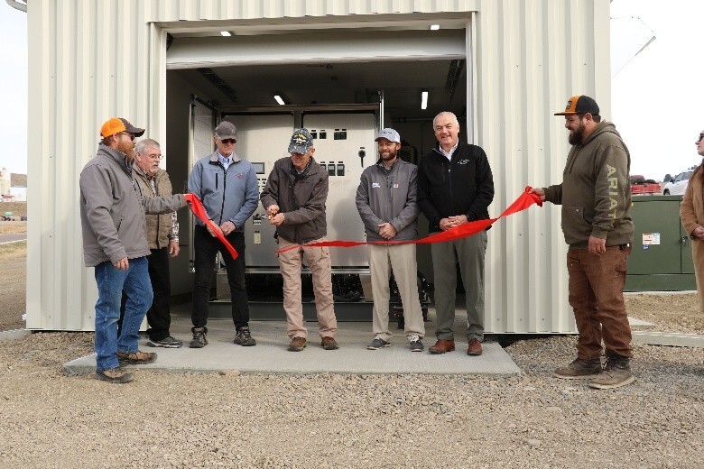 Fort Benton Industrial Park ribbon cutting