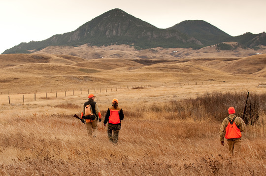 Montana hunters. Photo by Montana Department of Commerce.