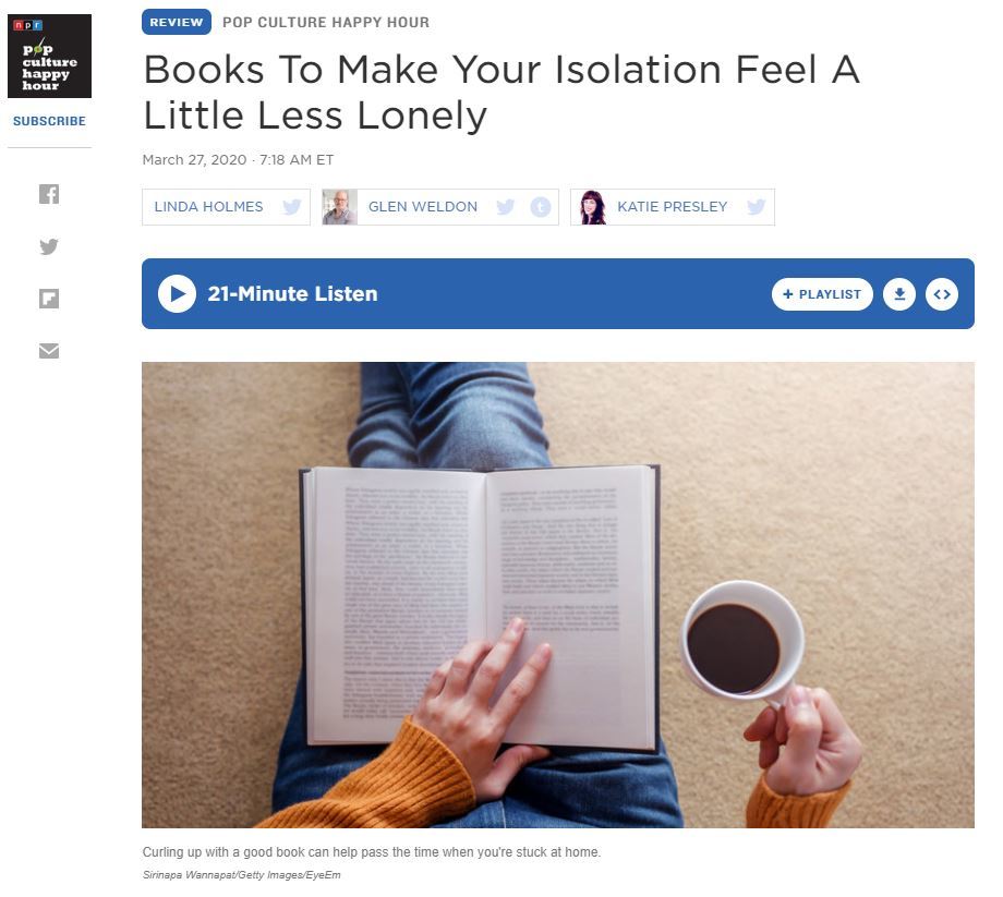 Book Recommendations for Coronavirus Quarantine