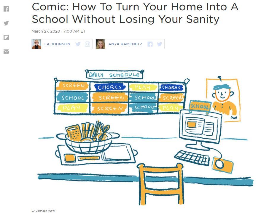 Comic: How to turn your home into a school without losing your sanity