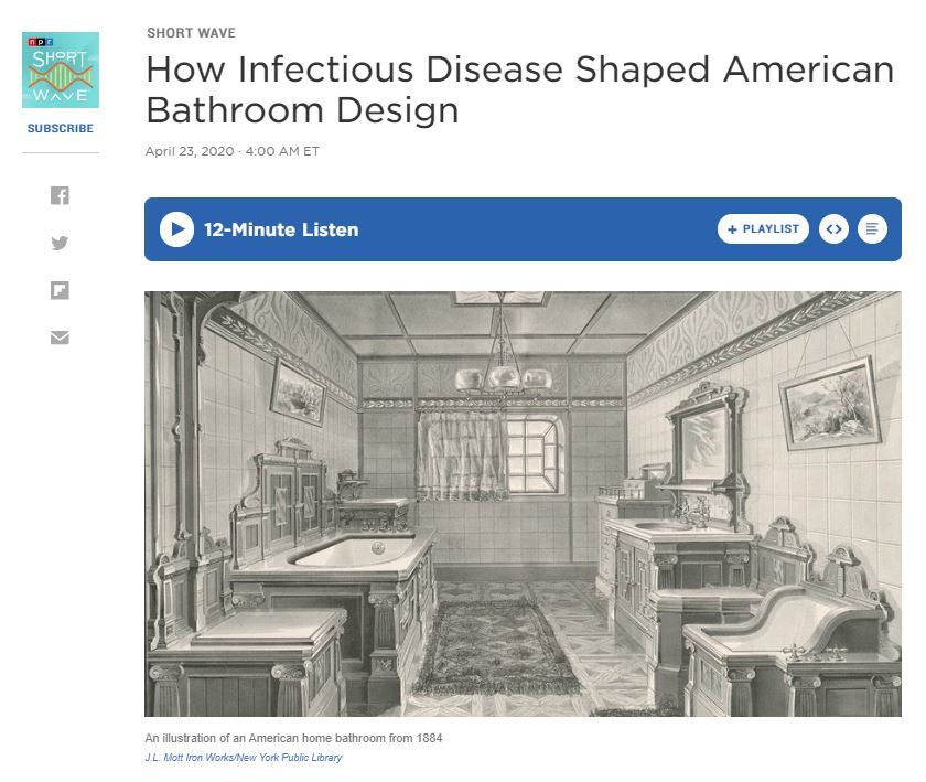 Article: How Infectious Disease Shaped American Bathroom Design