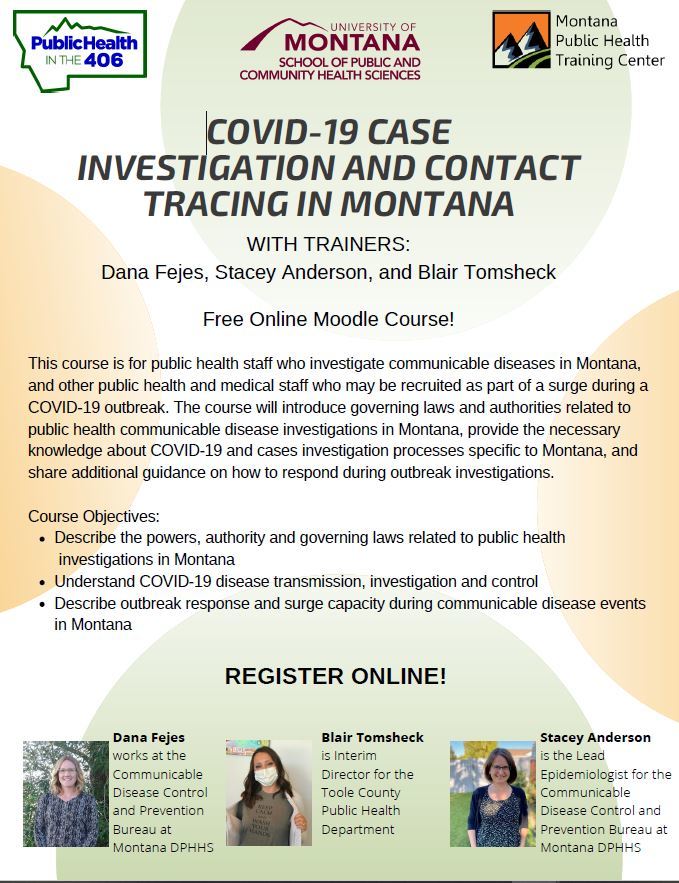 Learning Module: COVID-19 CASE INVESTIGATION AND CONTACT TRACING IN MONTANA