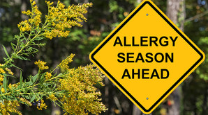 Allergy Season Ahead on roadsign