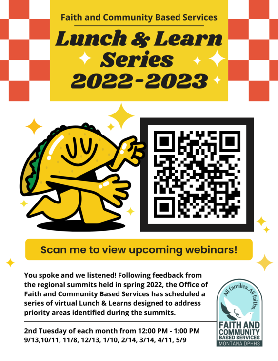 Lunch and Learn flyer front