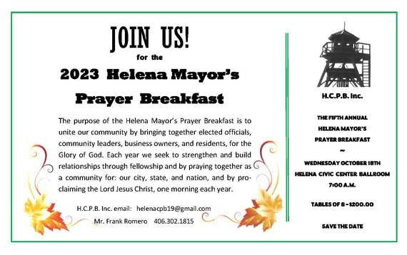 Helena Mayor Prayer Breakfast