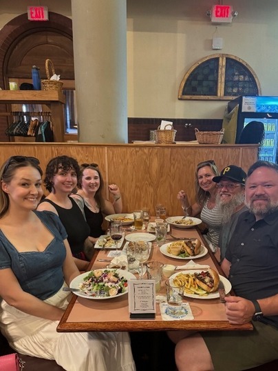 MEHA Members eating dinner at the NEHA AEC 2024 Conference. 