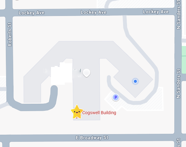 Cogswell building map for lab drop-off