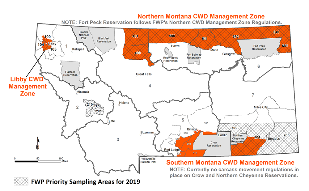 CWD Management Zones Map