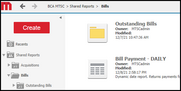 BCA Bills Screen