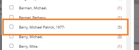 Enterprise Author Facet Before Update