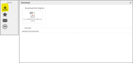 Download button and screen