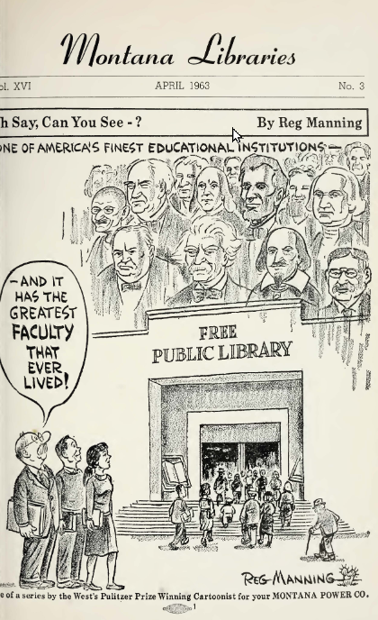 April 1963 Montana Libraries Newsletter