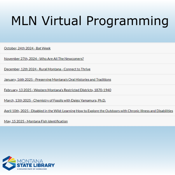Upcoming Virtual Programming