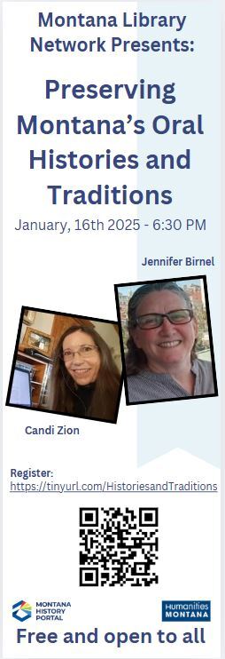 Preserving Montana's Oral Histories and Traditions Bookmark