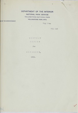 Monthly report cover